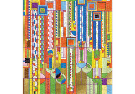 Frank Lloyd Wright Saguaro Forms and Cactus Flowers Jigsaw Puzzle