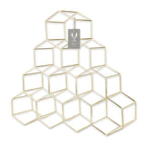 Geo Countertop Wine Rack in Gold
