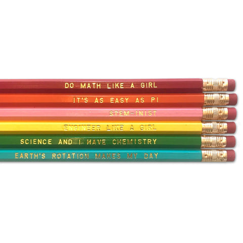 Girls in STEM Pencils - Set of 6