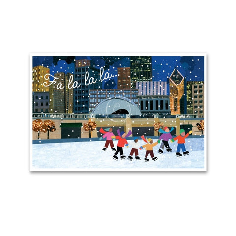 Chicago Kid Skaters Holiday Cards - Set of 10