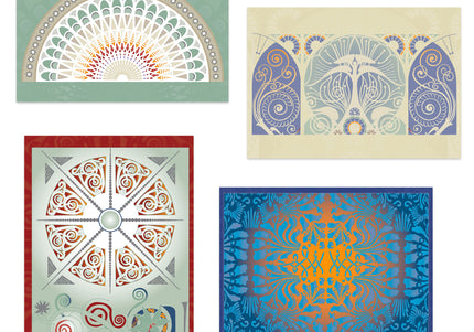Louis Sullivan Ornamental Designs Notecards - Set of 20